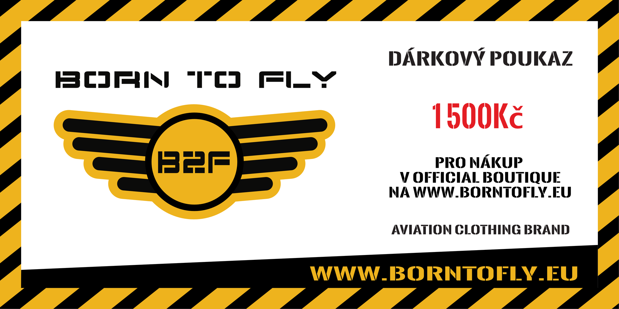 BORN TO FLY gift voucher